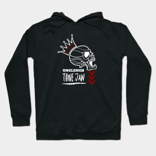 Unclench Thine Jaw (White Skull) Hoodie